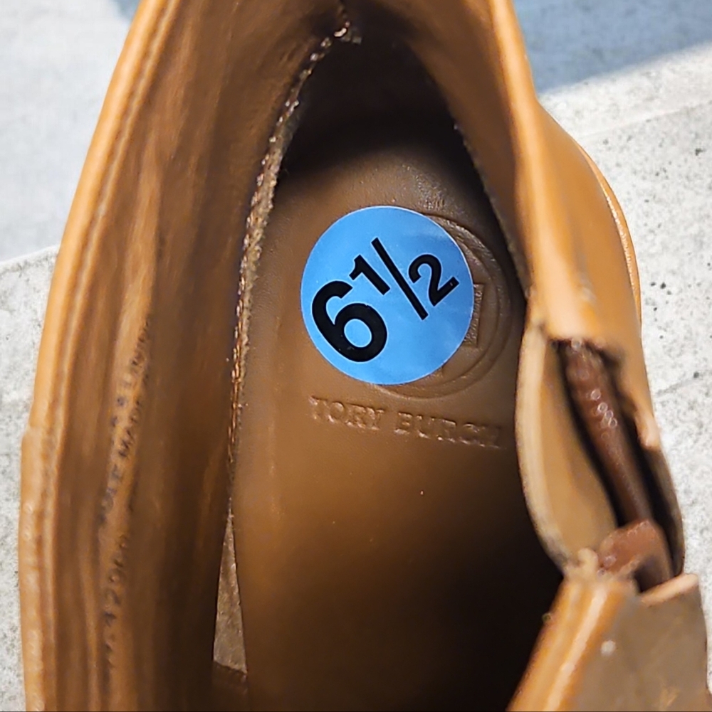 Elegant Tan Ankle Boots Tory Burch - Picture 5 of 6